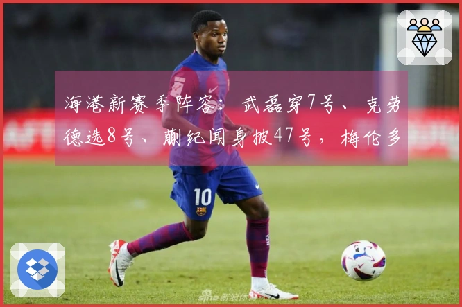海港新赛季阵容：武磊穿7号、克劳德选8号、蒯纪闻身披47号，梅伦多缺阵