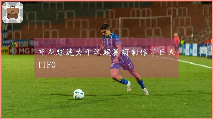 申花球迷为于汉超赛前制作了巨大TIFO